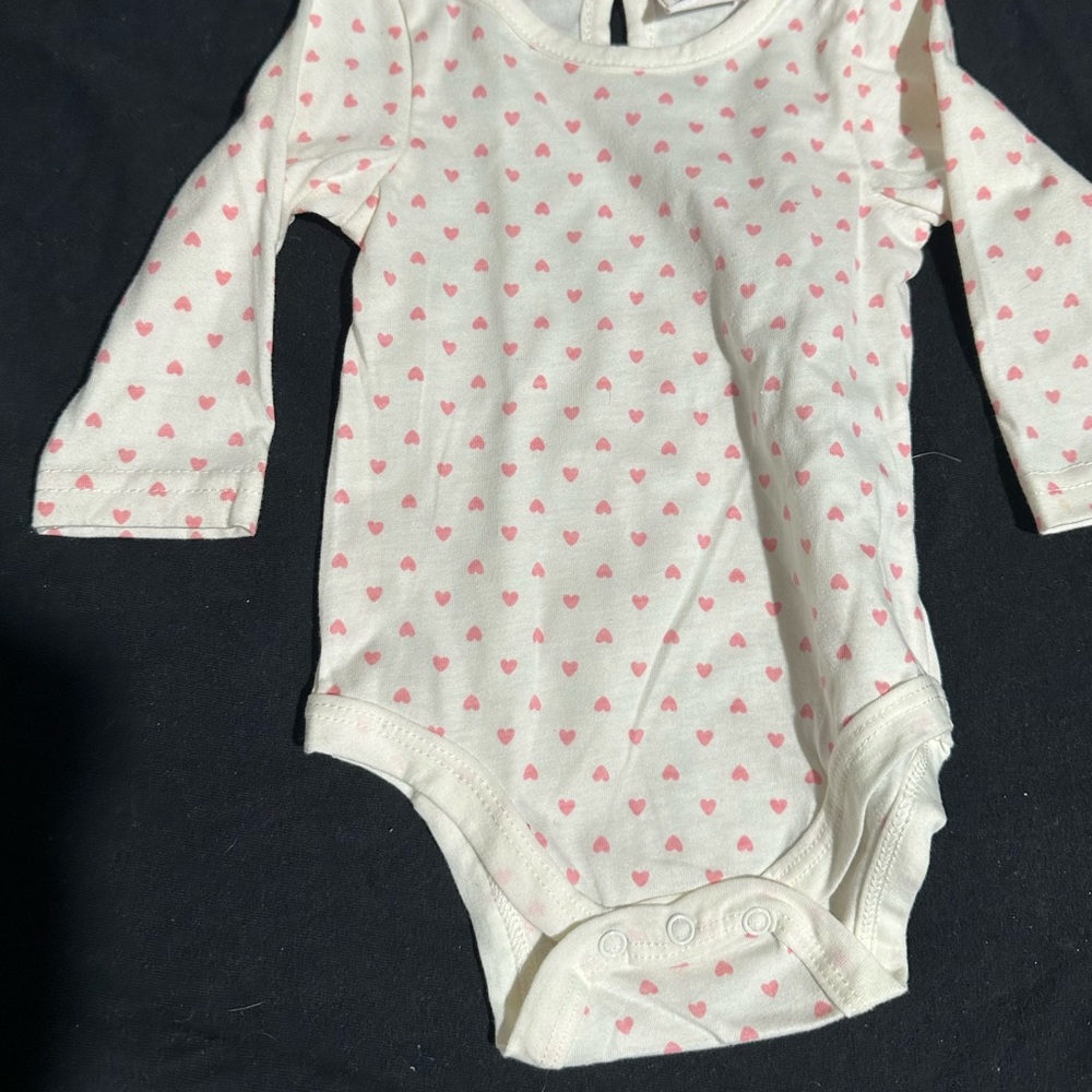 Pink Heart Onesie